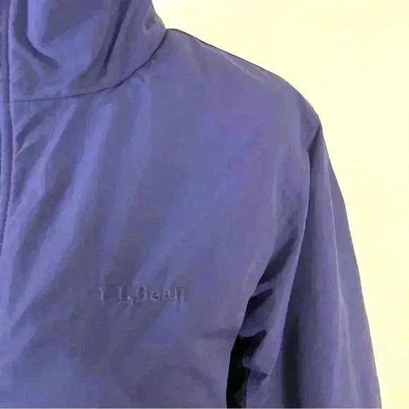 L.L. Bean Vintage Purple Mid Weight Insulated Fleece Lined Zip Coat Size M - Picture 4 of 12